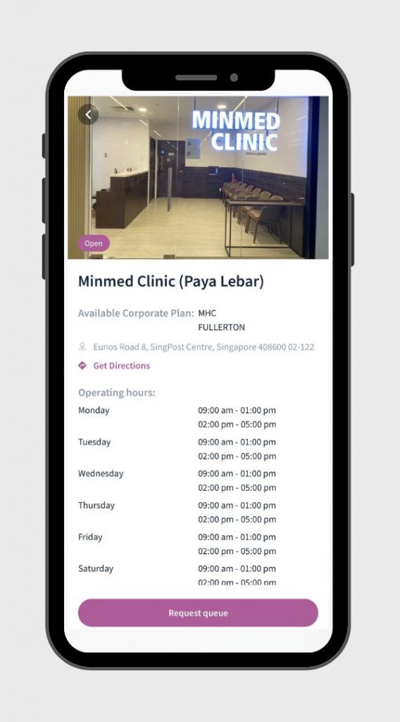 Minmed Connect App Get A Clinic Queue Number Step (3)